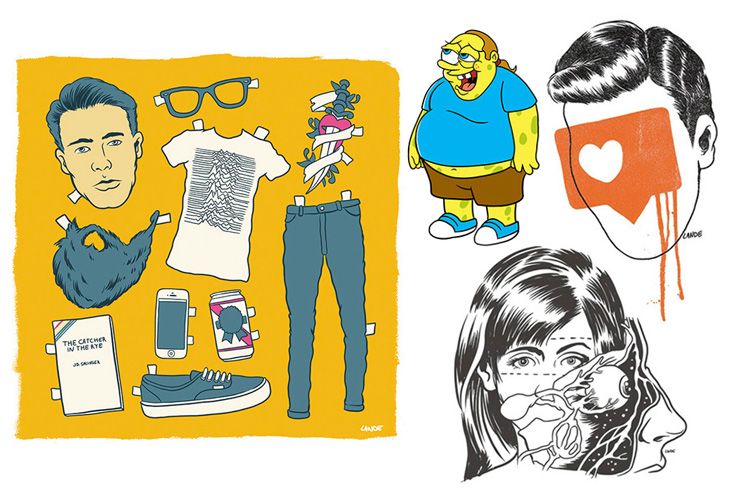 Example illustrations made by designer Ben.