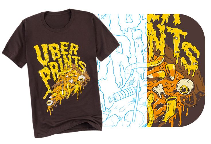 UberPrints Halloween themed t-shirt design.