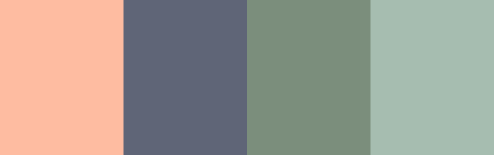 The riverside color pallet displayed as a four color graphic.