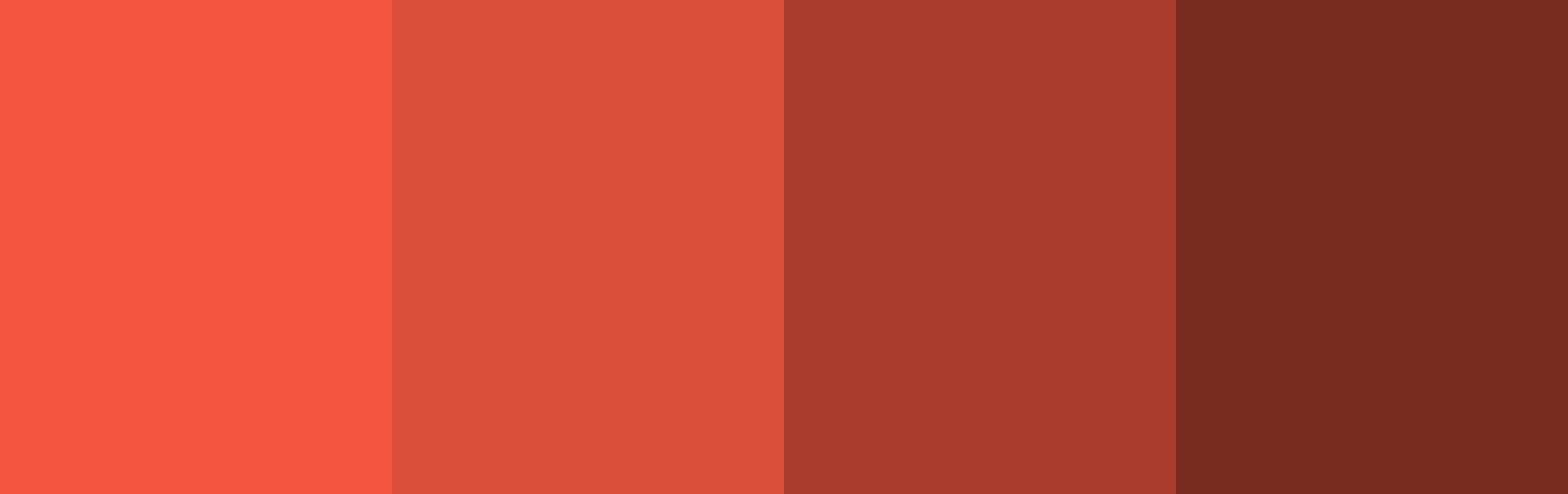 Four colors that demonstrate shades.