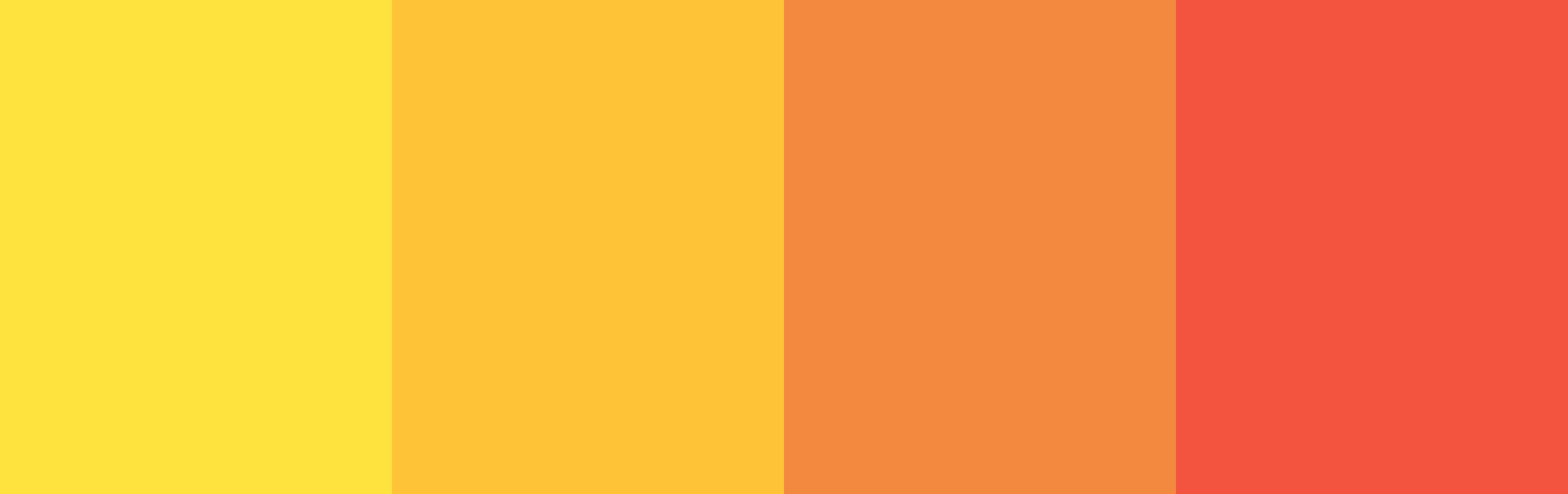 Four warm colors.