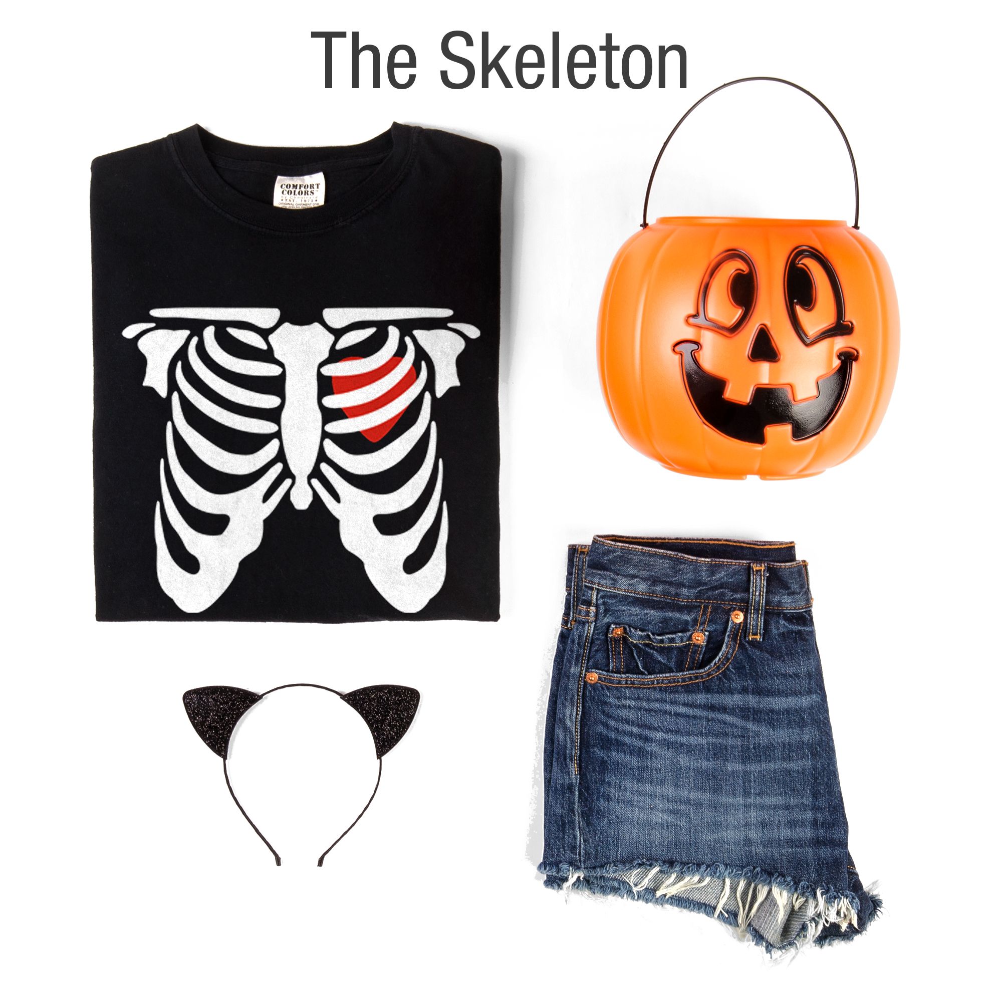 Our Skeleton example Halloween costume.