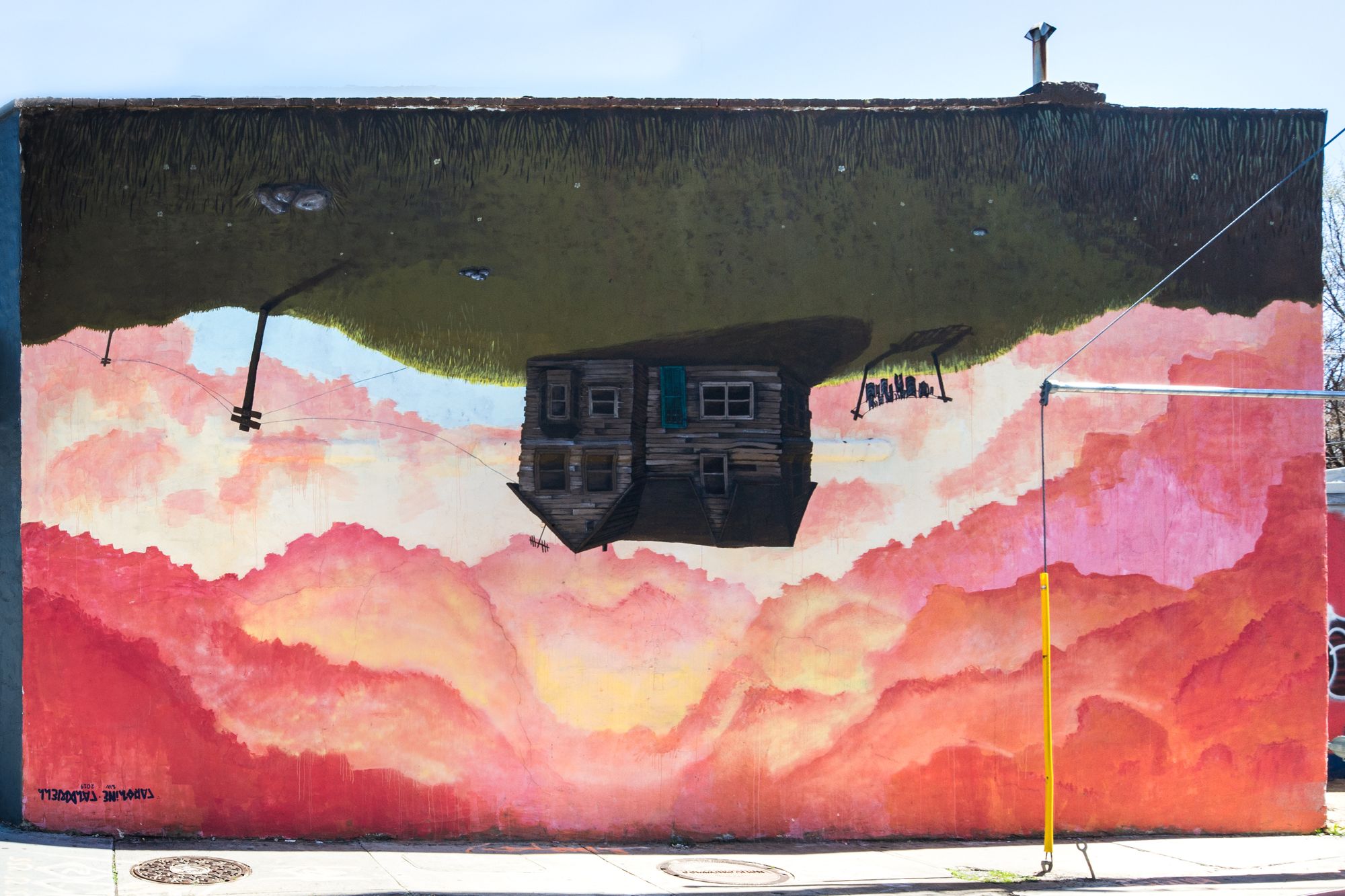 A mural by Caroline Caldwell.