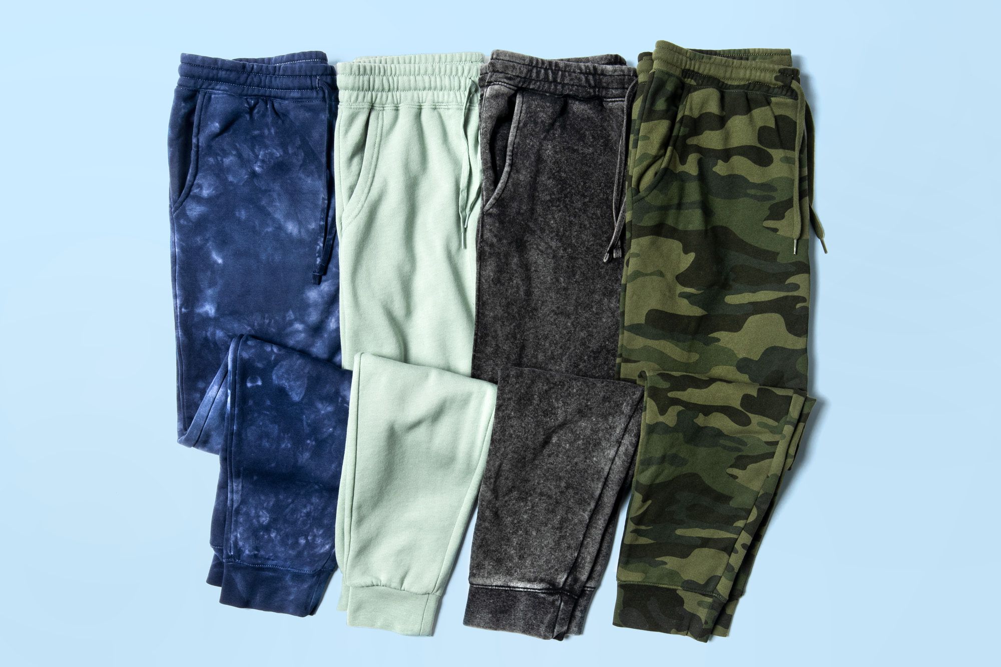 Flatlay image showing example of cuffed sweatpants.