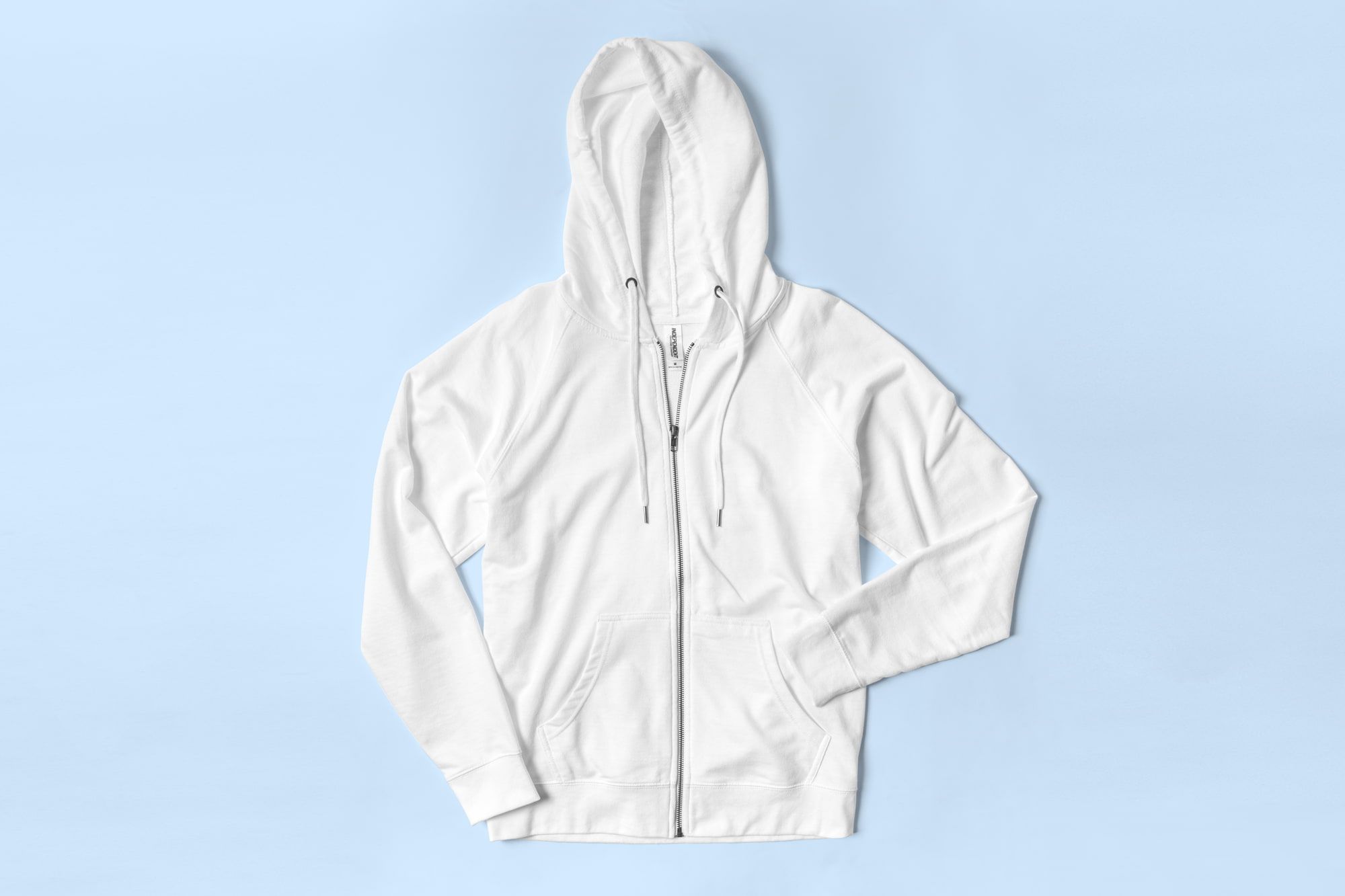 Flatlay image of Lightweight Zip Up Hoodie.