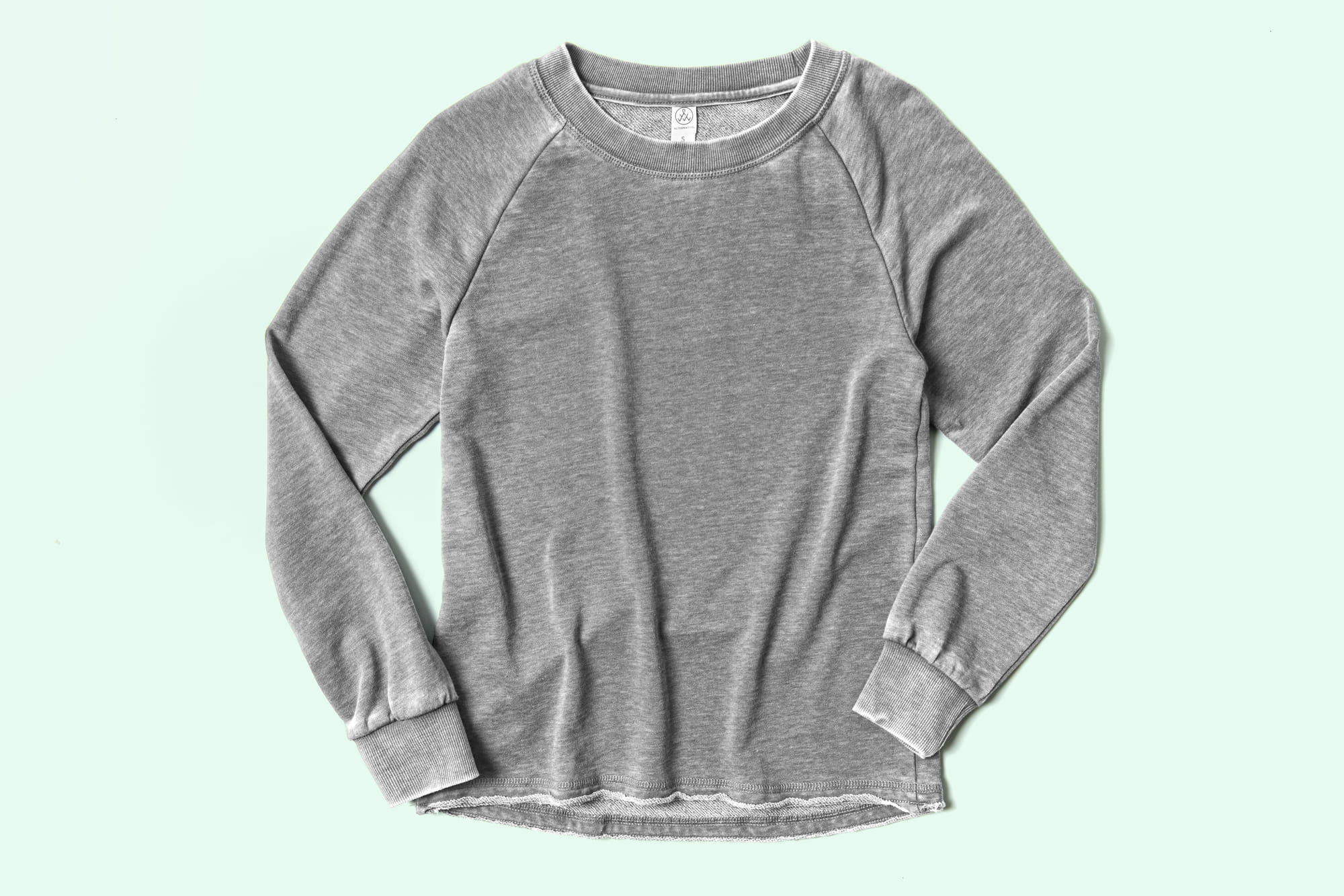 Image of the Ladies Burnout Sweatshirt.