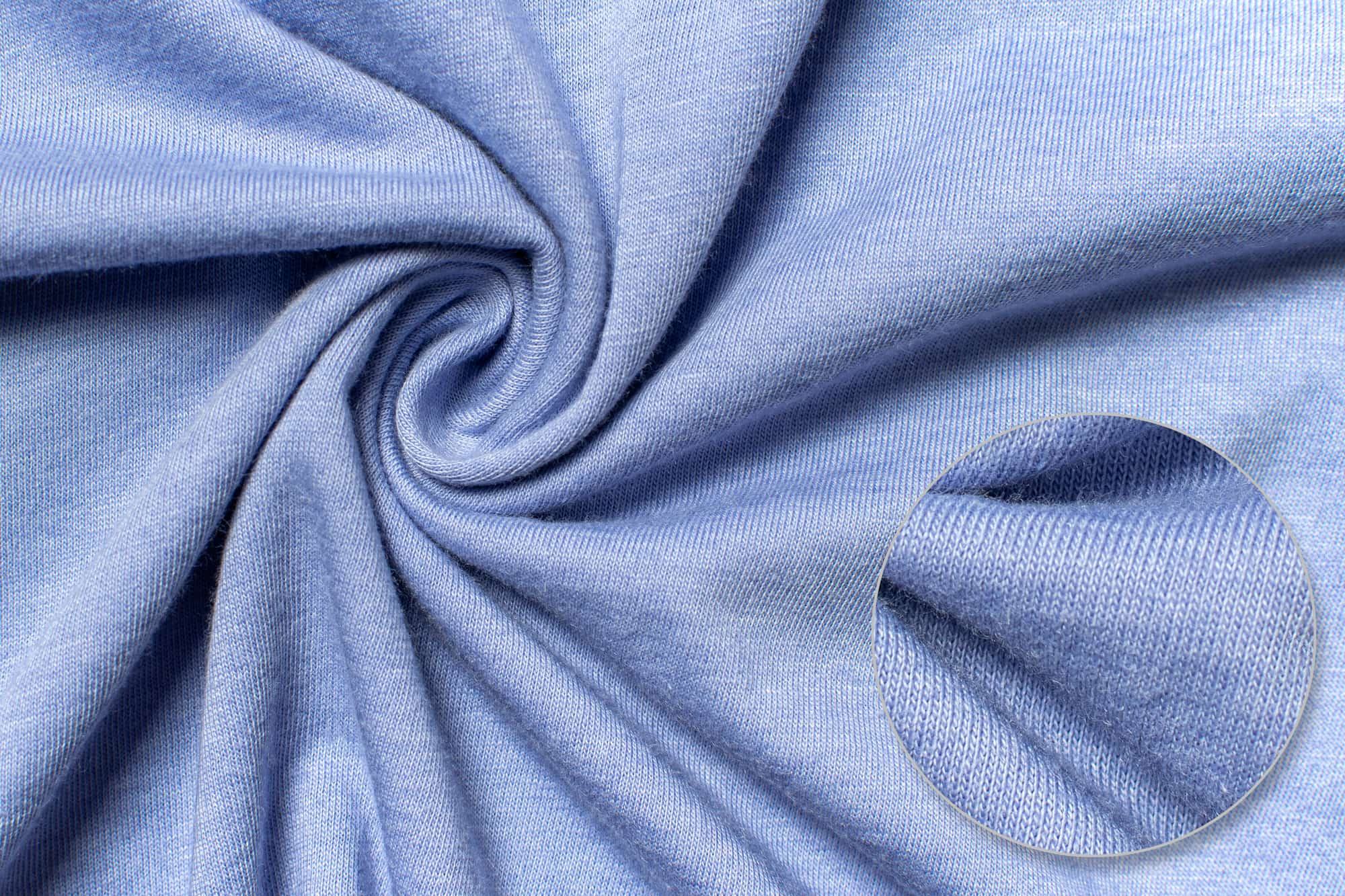 Fabric detail of the Bella Canvas Jersey T-Shirt.