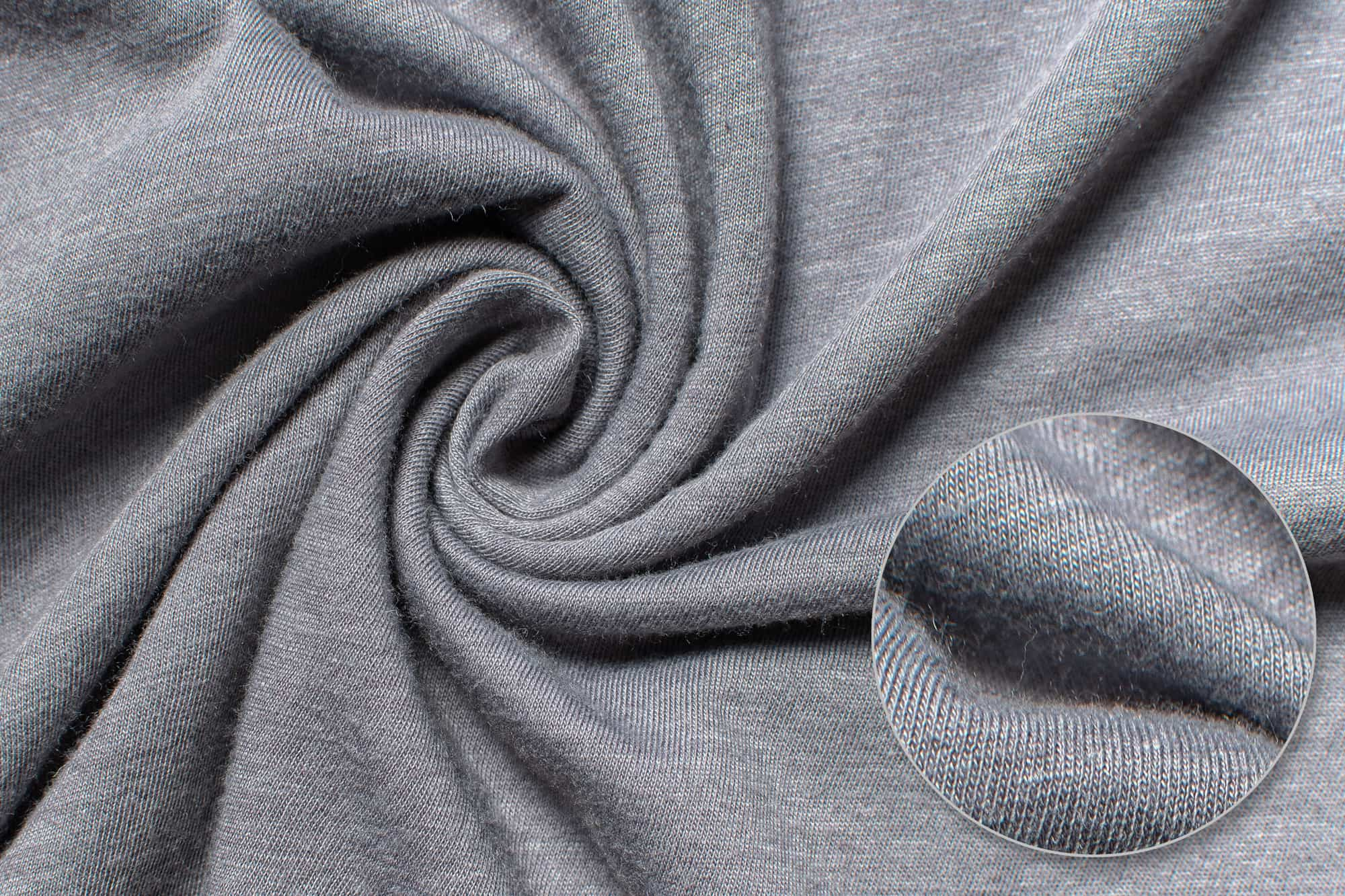 Fabric detail of the Bella Canvas Triblend Jersey T-Shirt.