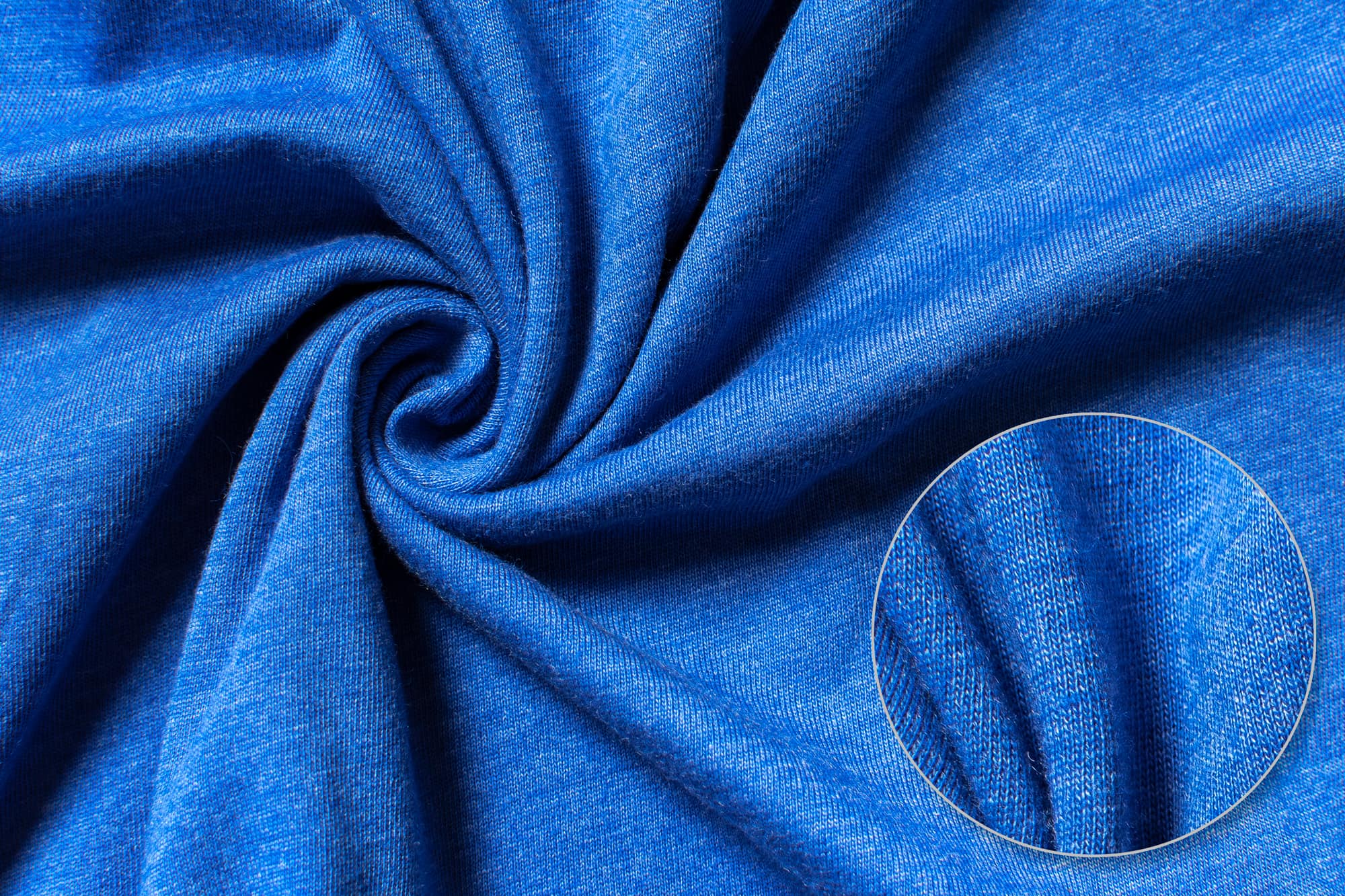 Fabric detail of the Bella Canvas Jersey T-Shirt.