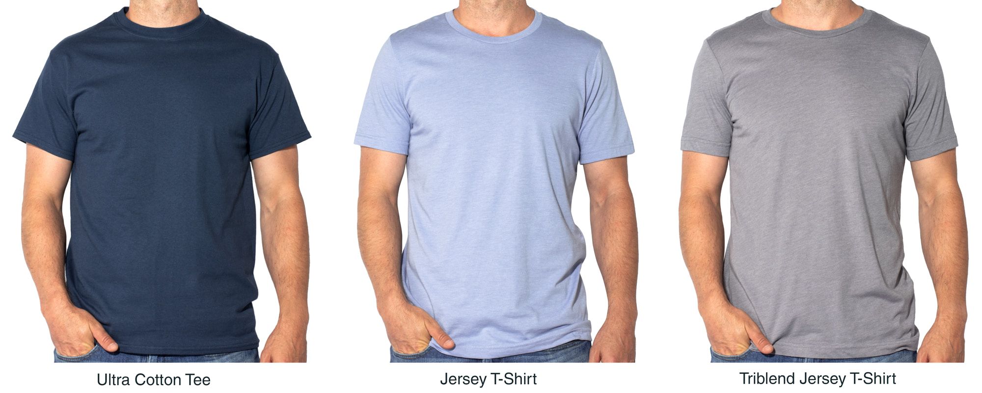 3 Popular T Shirts Compared Custom T Shirt Guide UberPrints