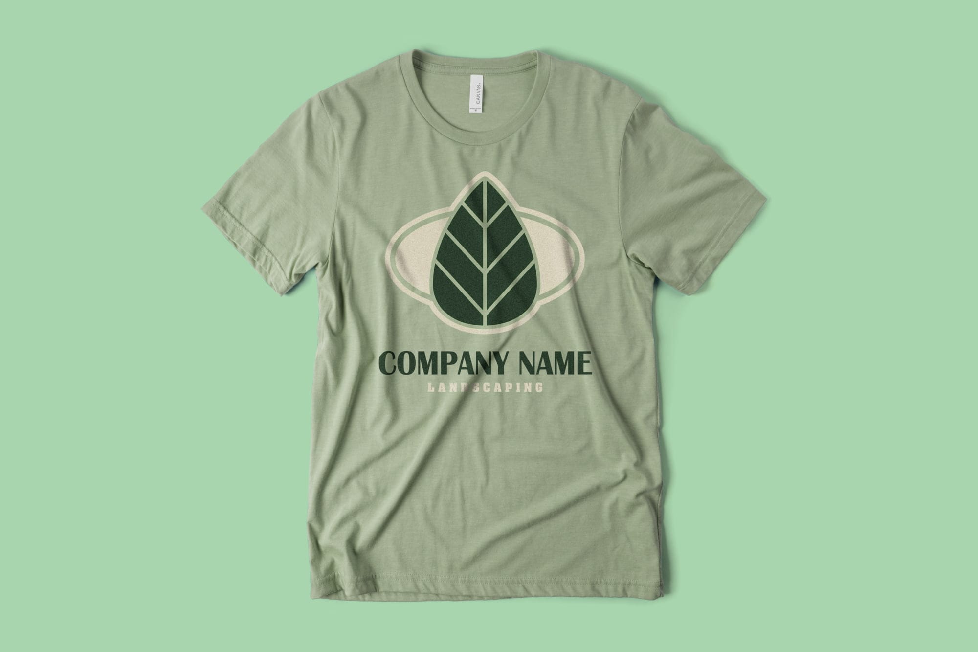 A shirt showing an example of a simple, yet eye-catching landscaping design.